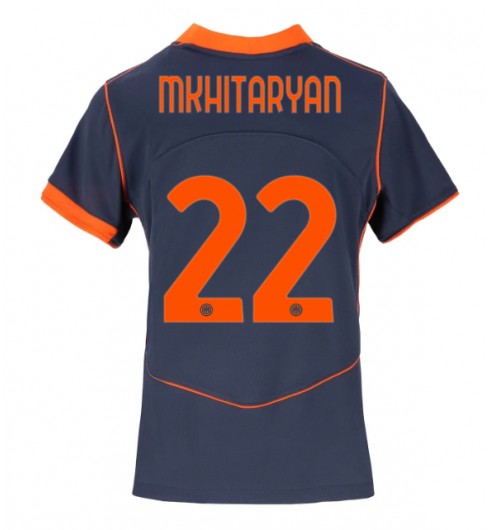 Inter Milan Henrikh Mkhitaryan #22 Alternativní Dres pro Dámské 2025-26 Krátký Rukáv Inter Milan Henrikh Mkhitaryan #22 Alternativní Dres pro Dámské 2025-26 Krátký Rukáv